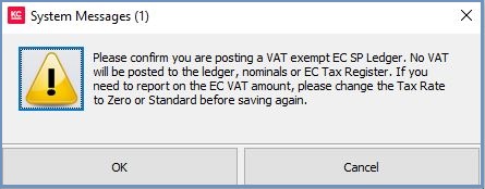 Posting EC invoices and VAT