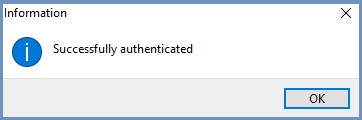 Authenticated dialog