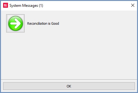 Reconciliation is Good System Message